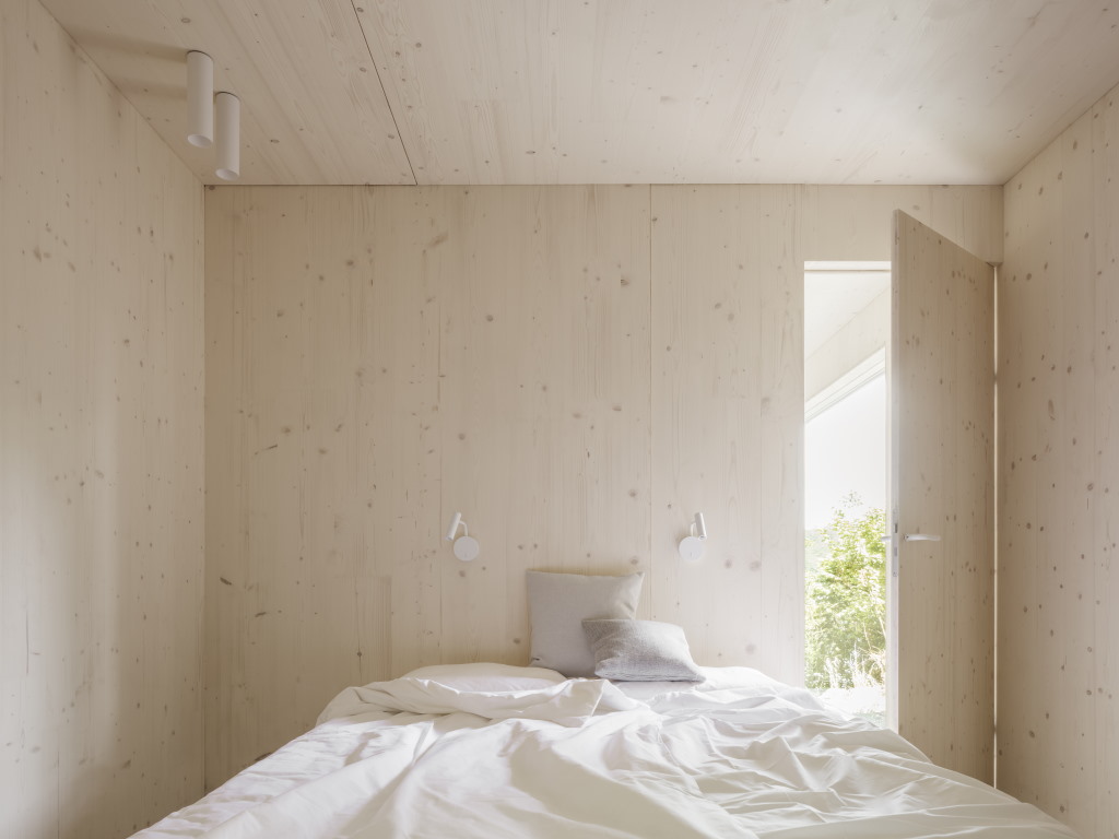 Kleine Bleibe - Schlafzimmer Ferienhaus Waldwunder